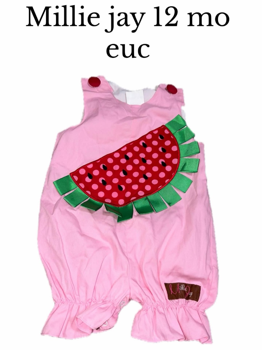 Millie jay watermelon romper